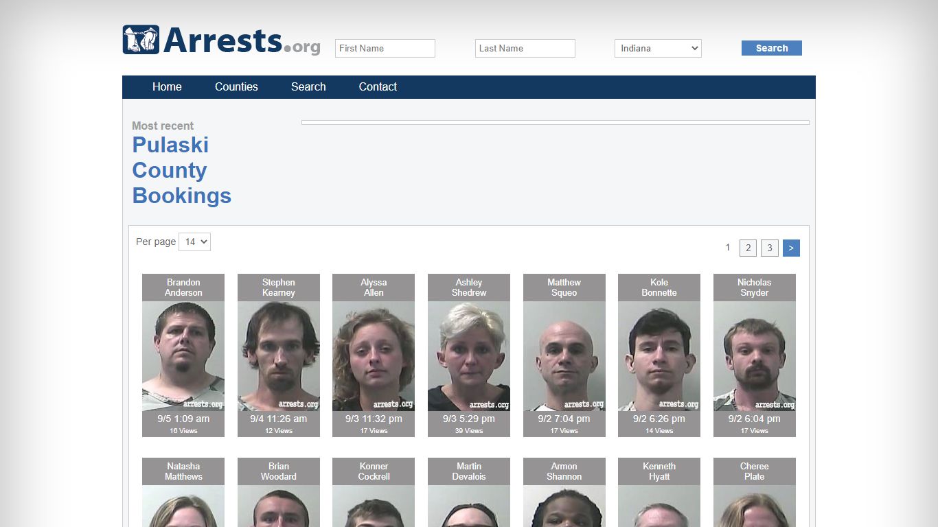 Pulaski County Arrests and Inmate Search